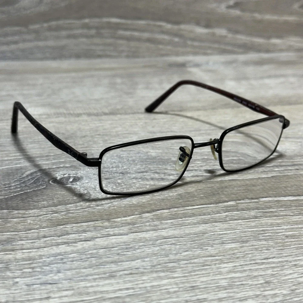 Ray-Ban RB6236 2503 Eyeglass Frames 52-18 135 Rectangular Brown Tortoise Metal